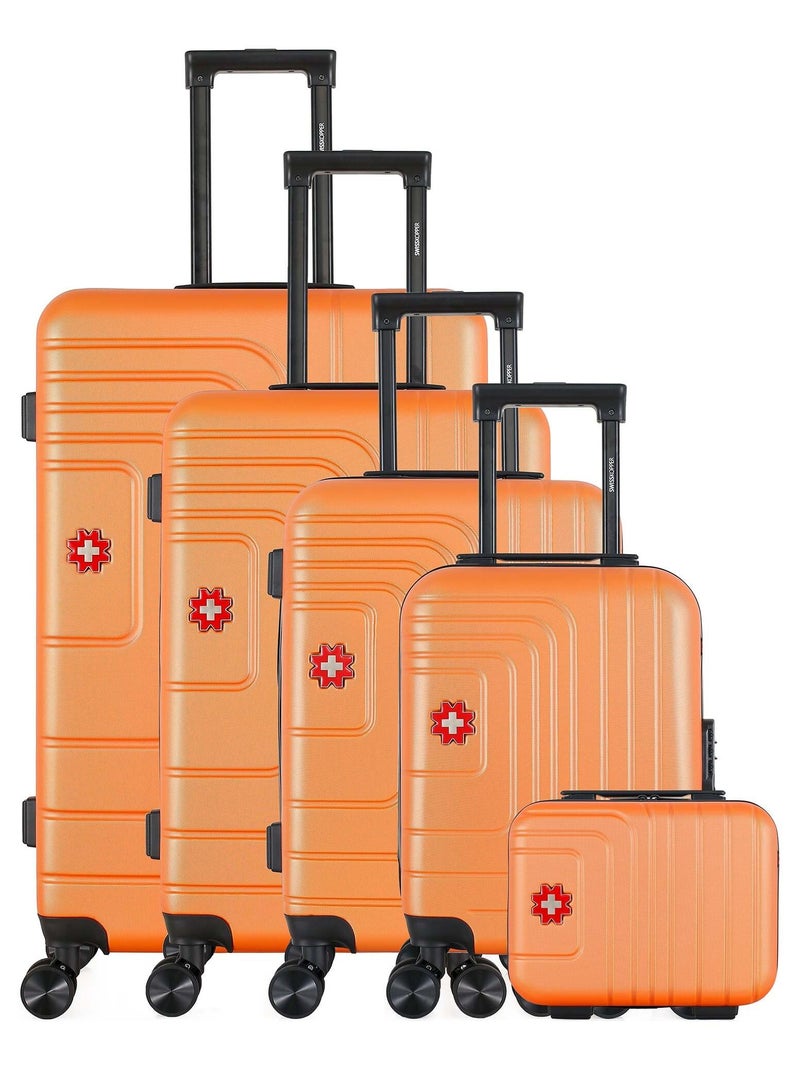 SWISS KOPPER - Set de 5 Valises RUTI-U 75 cm 4 Roues Terracotta - Kiabi