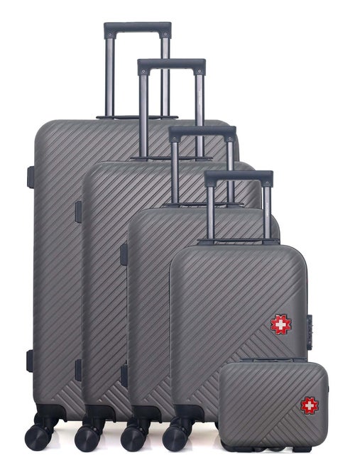 SWISS KOPPER - Set de 5 Valises SPIEZ-U 75 cm 4 Roues - Kiabi
