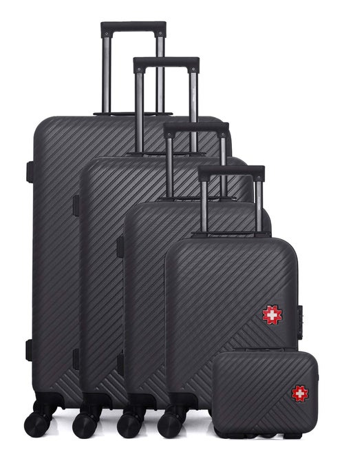 SWISS KOPPER - Set de 5 Valises SPIEZ-U 75 cm 4 Roues - Kiabi
