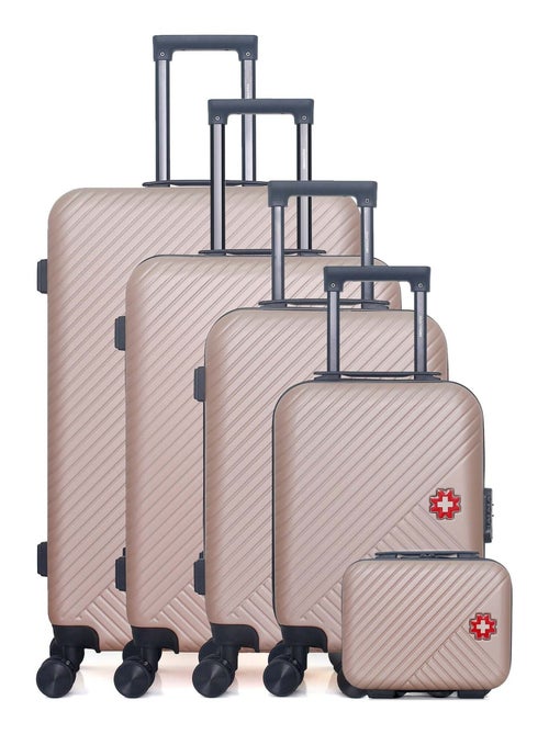 SWISS KOPPER - Set de 5 Valises SPIEZ-U 75 cm 4 Roues - Kiabi