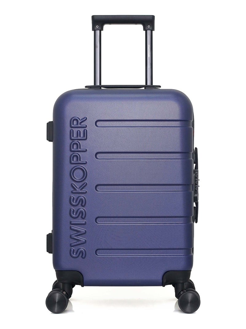 SWISS KOPPER - Valise Cabine AIGLE 55 cm 4 Roues Bleu marine - Kiabi