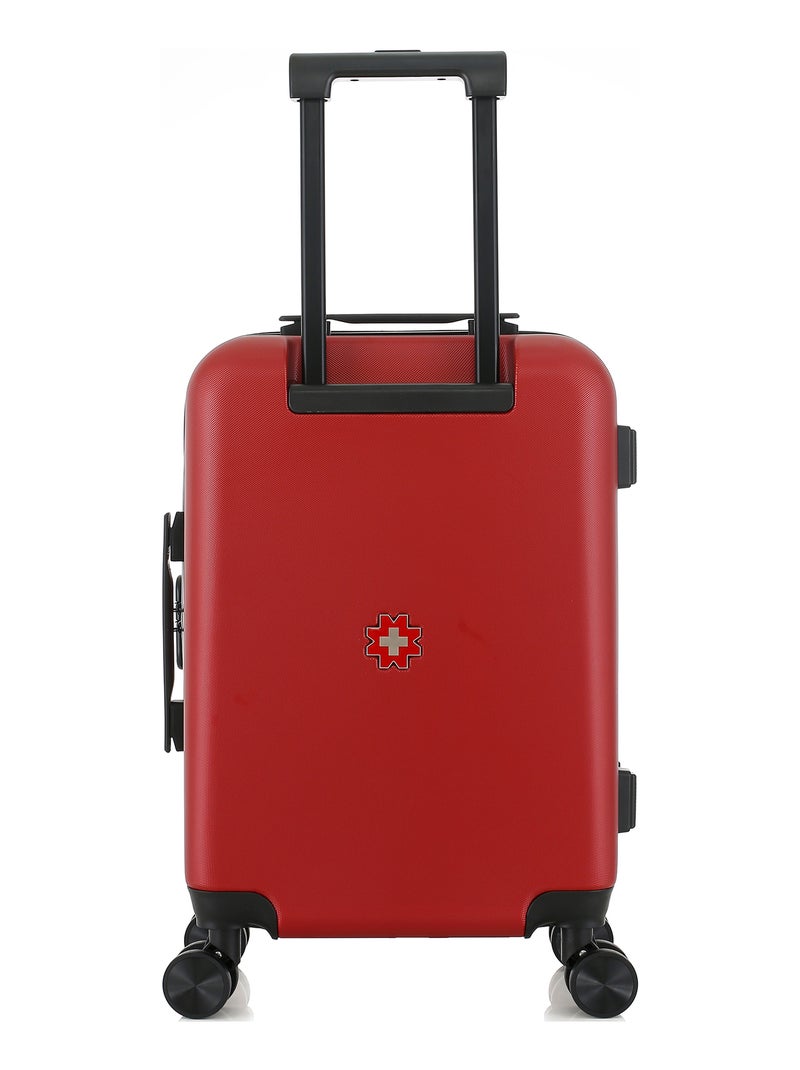 SWISS KOPPER - Valise Cabine AIGLE 55 cm 4 Roues Bordeaux - Kiabi