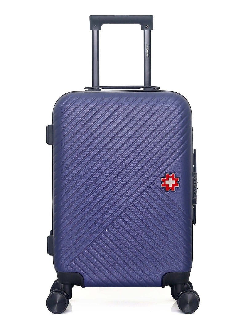 SWISS KOPPER - Valise Cabine SPIEZ 55 cm 4 Roues Bleu marine - Kiabi