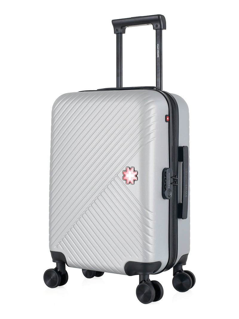 SWISS KOPPER - Valise Cabine SPIEZ 55 cm 4 Roues Gris - Kiabi