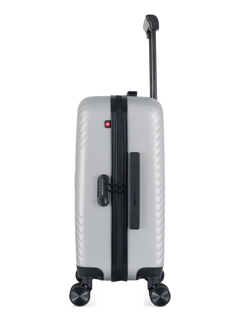 SWISS KOPPER - Valise Cabine SPIEZ 55 cm 4 Roues Gris - Kiabi
