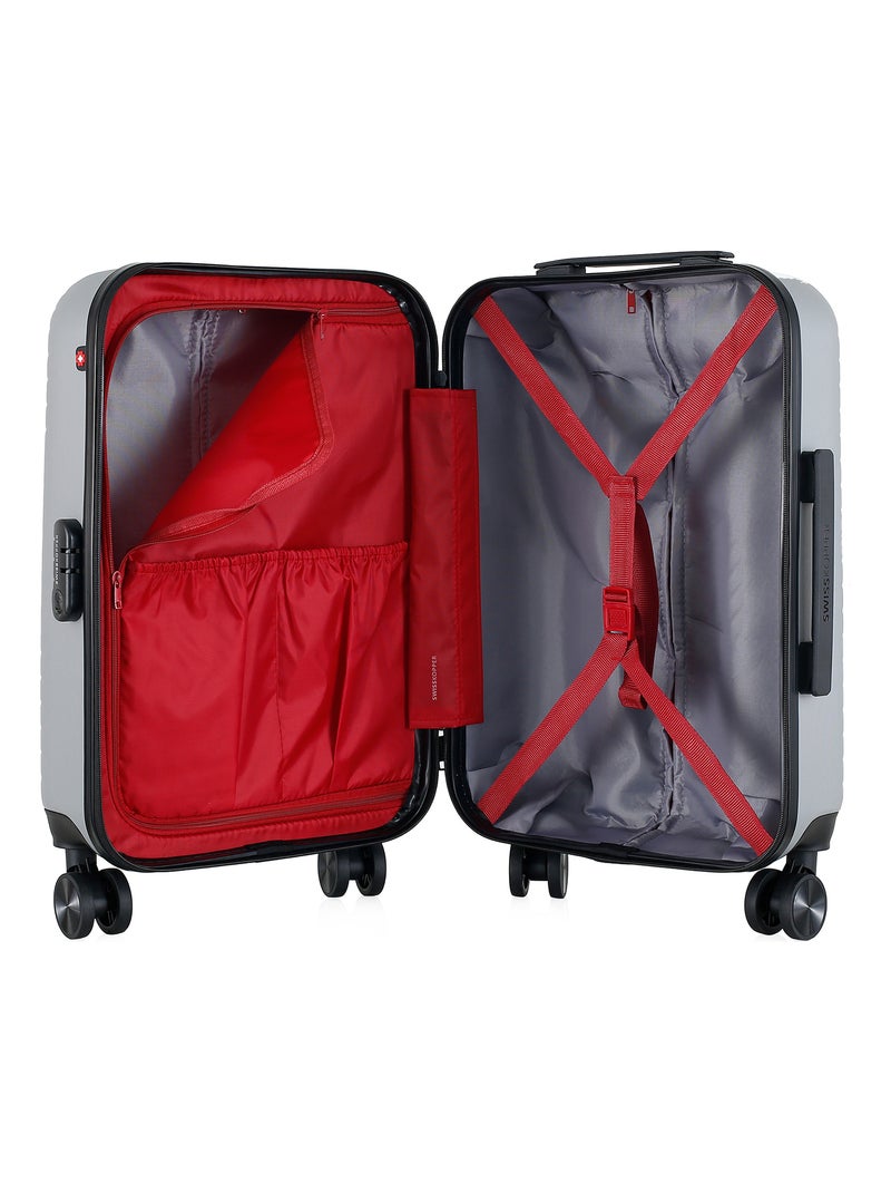 SWISS KOPPER - Valise Cabine SPIEZ 55 cm 4 Roues Gris - Kiabi