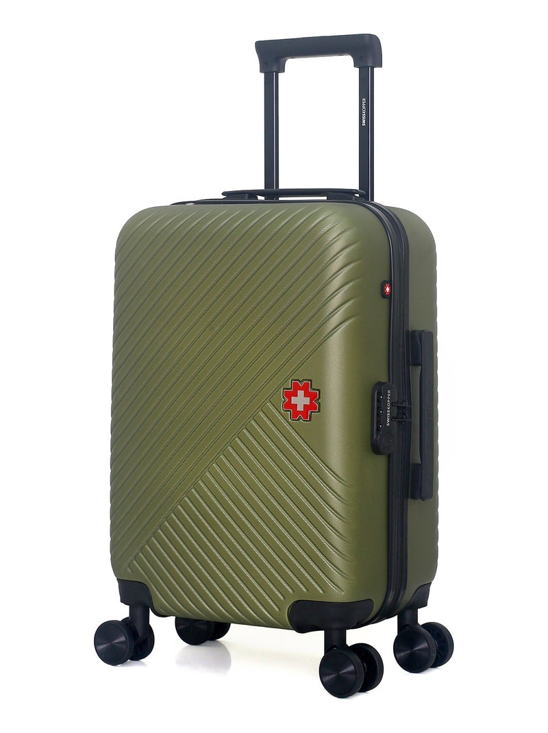 SWISS KOPPER - Valise Cabine SPIEZ 55 cm 4 Roues Kaki - Kiabi