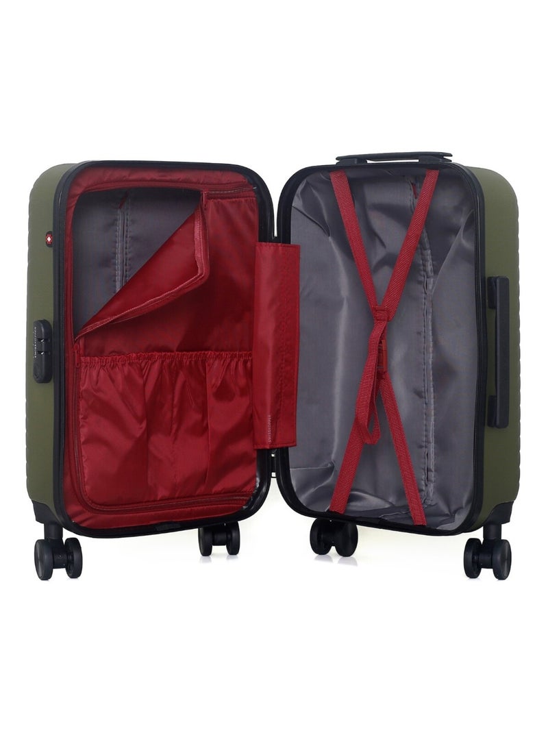 SWISS KOPPER - Valise Cabine SPIEZ 55 cm 4 Roues Kaki - Kiabi
