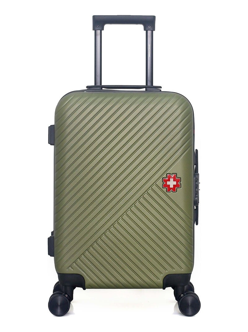 SWISS KOPPER - Valise Cabine SPIEZ 55 cm 4 Roues Vert kaki - Kiabi