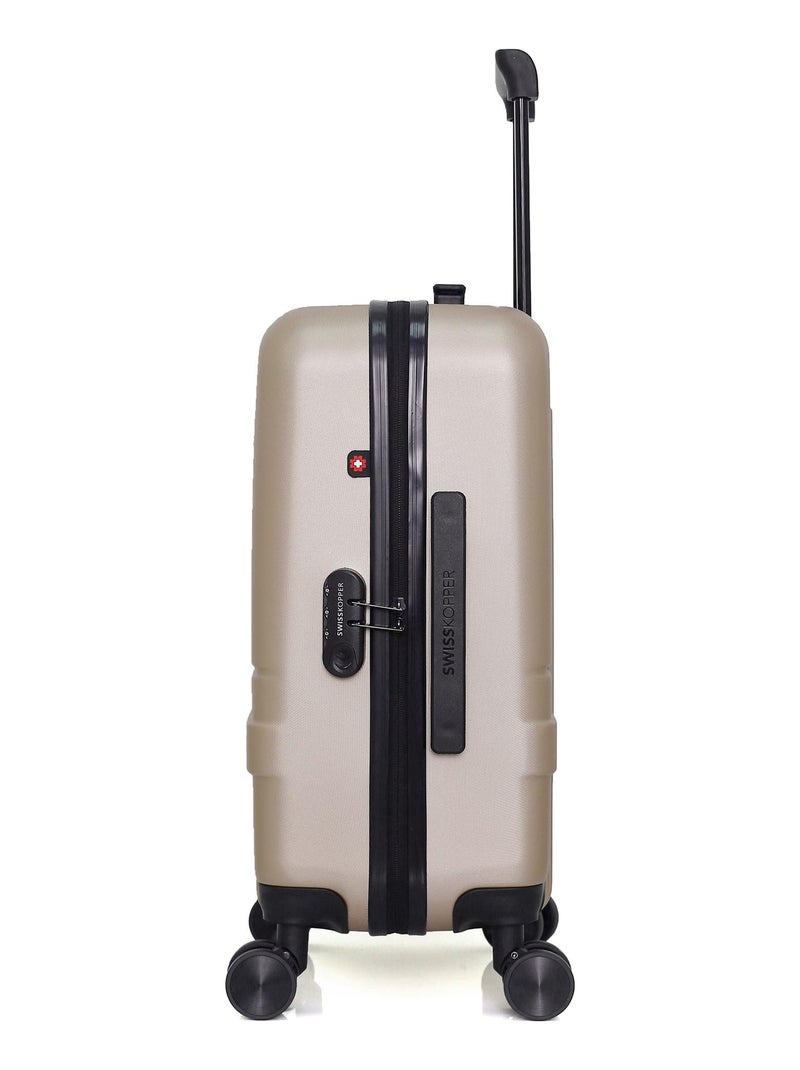 SWISS KOPPER - Valise Cabine USTER 55 cm 4 Roues Beige - Kiabi
