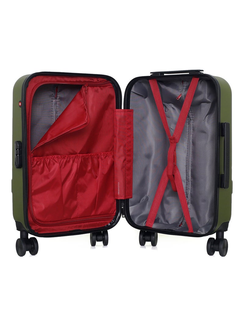 SWISS KOPPER - Valise Cabine USTER 55 cm 4 Roues Kaki - Kiabi