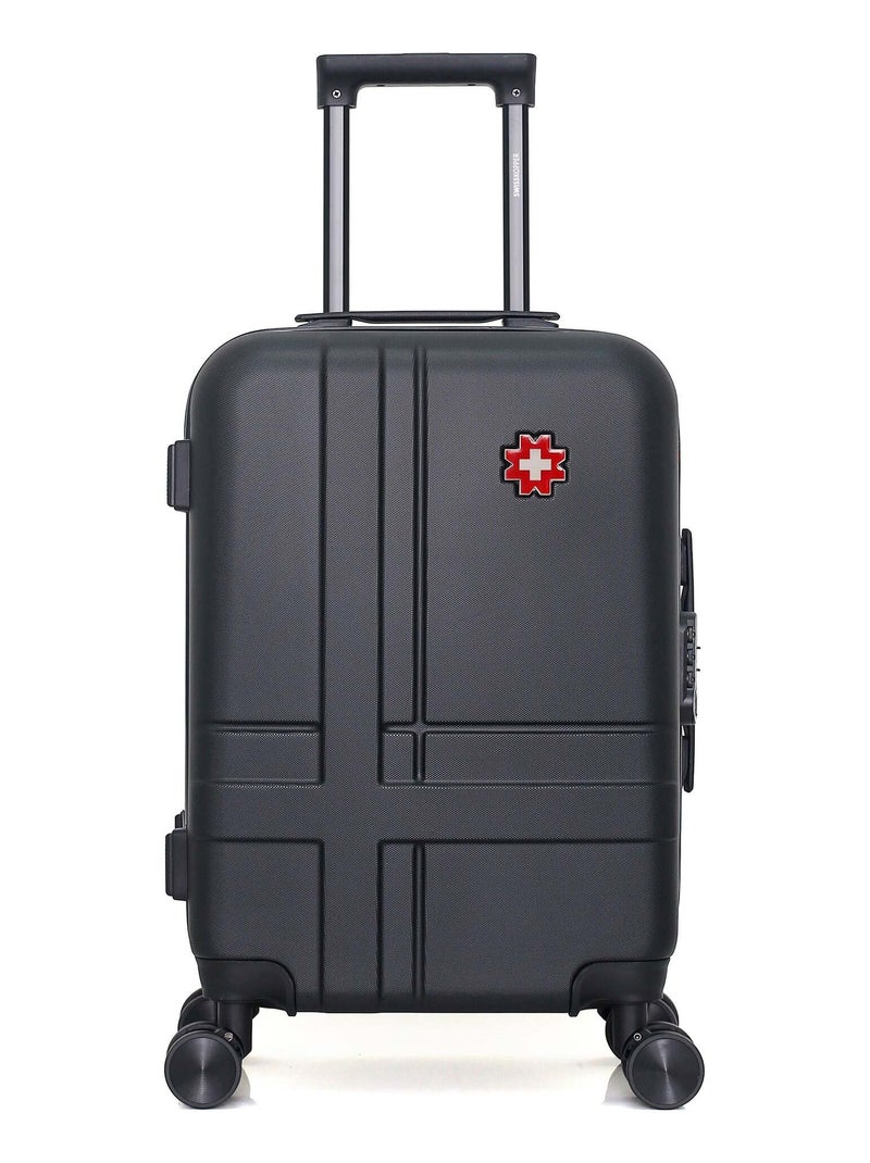 SWISS KOPPER - Valise Cabine USTER 55 cm 4 Roues Noir - Kiabi