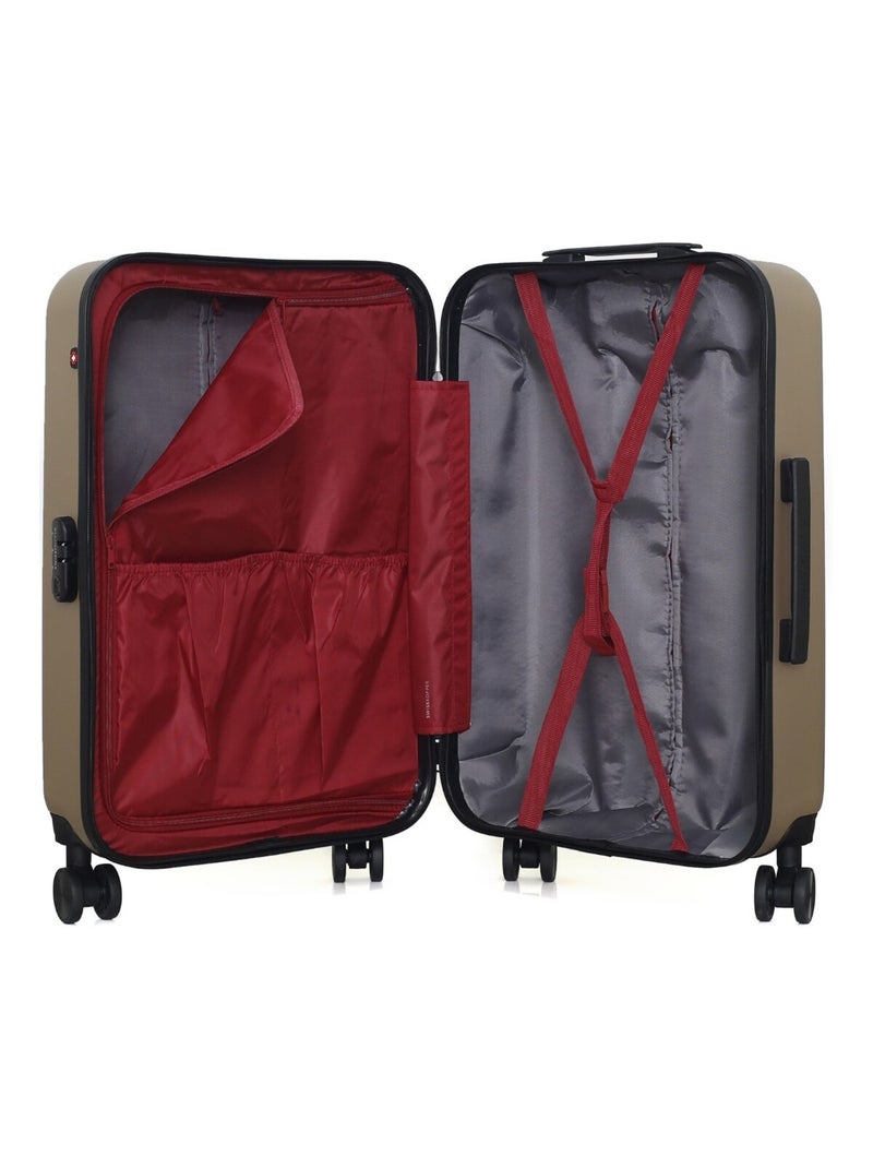 SWISS KOPPER - Valise Cabine WIL 55 cm 4 Roues Beige - Kiabi