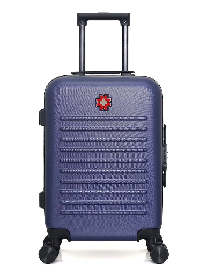 SWISS KOPPER - Valise Cabine WIL 55 cm 4 Roues Bleu marine - Kiabi