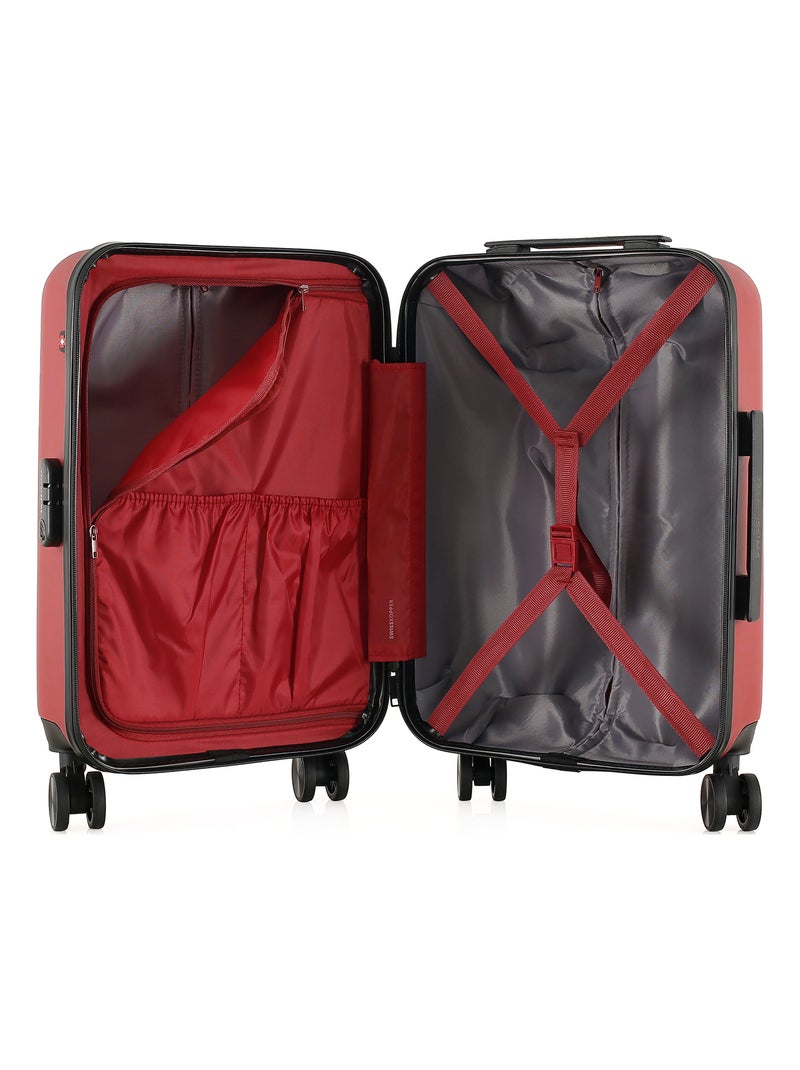 SWISS KOPPER - Valise Cabine WIL 55 cm 4 Roues Bordeaux - Kiabi