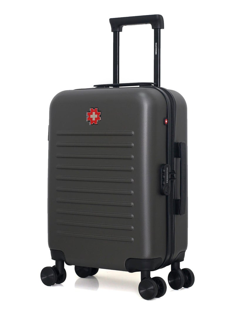 SWISS KOPPER - Valise Cabine WIL 55 cm 4 Roues Gris foncé - Kiabi