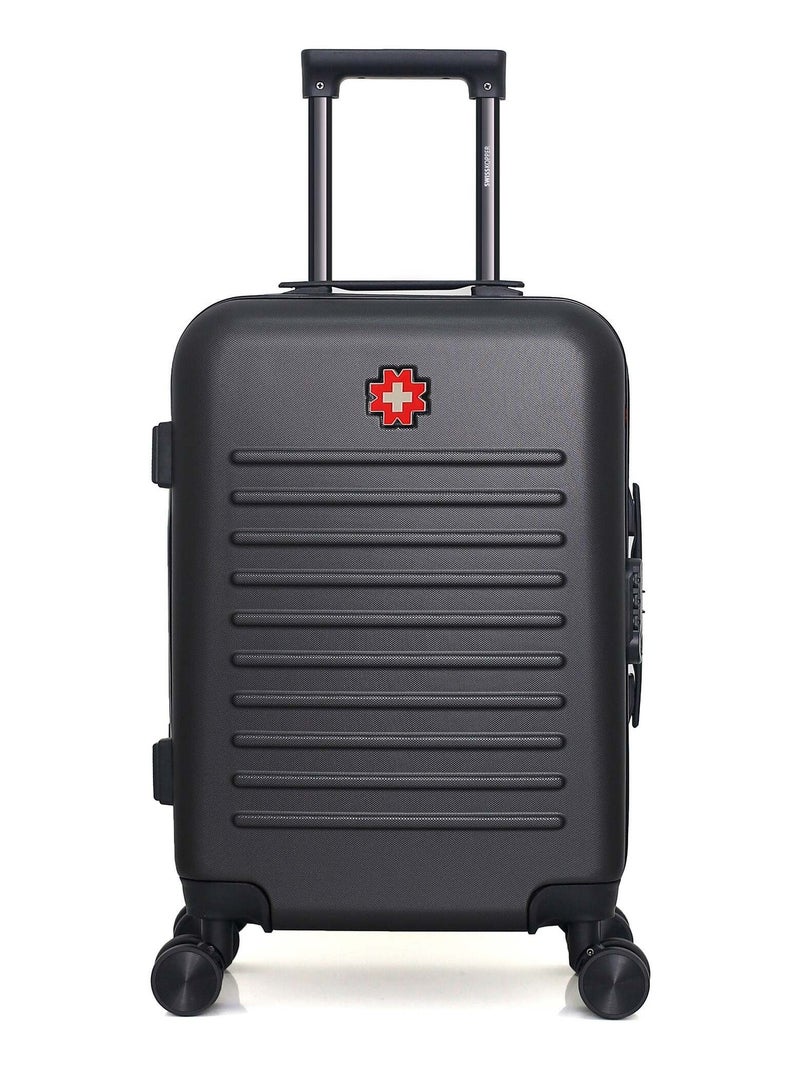 SWISS KOPPER - Valise Cabine WIL 55 cm 4 Roues Noir - Kiabi