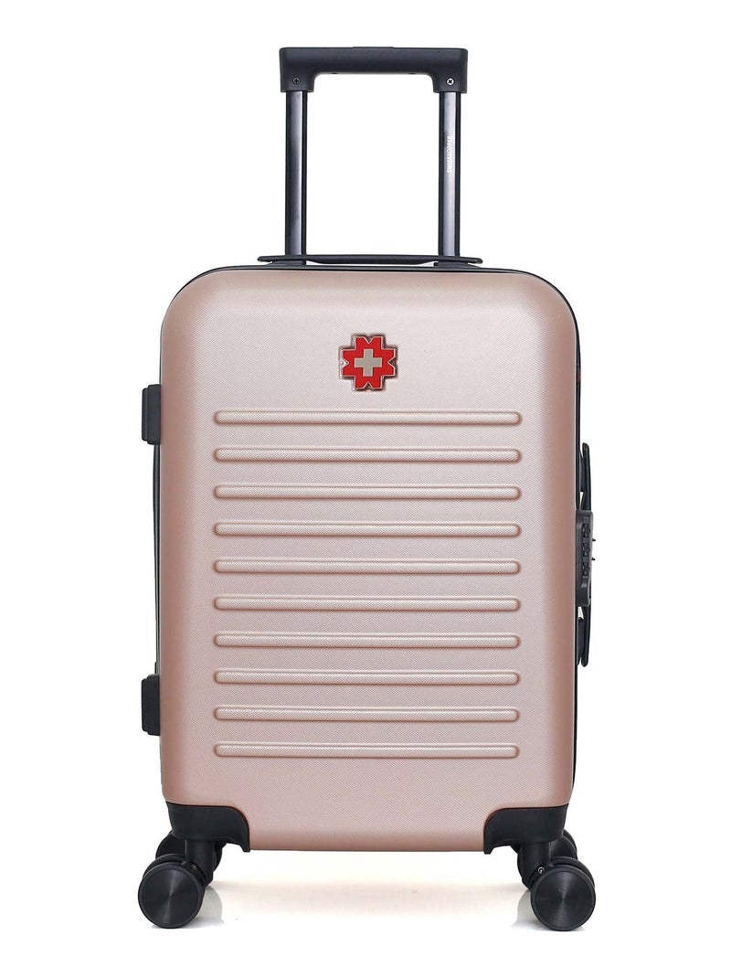 SWISS KOPPER - Valise Cabine WIL 55 cm 4 Roues Rose clair - Kiabi