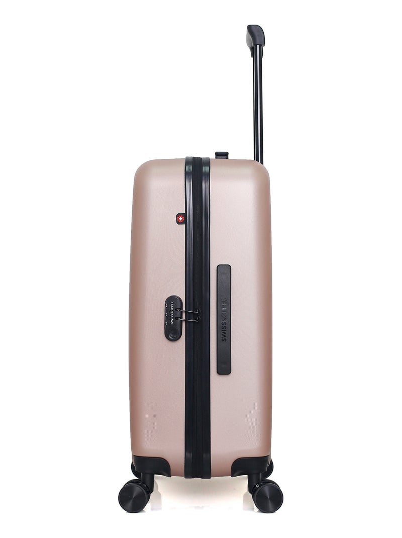 SWISS KOPPER - Valise Cabine WIL 55 cm 4 Roues Rose Métal - Kiabi