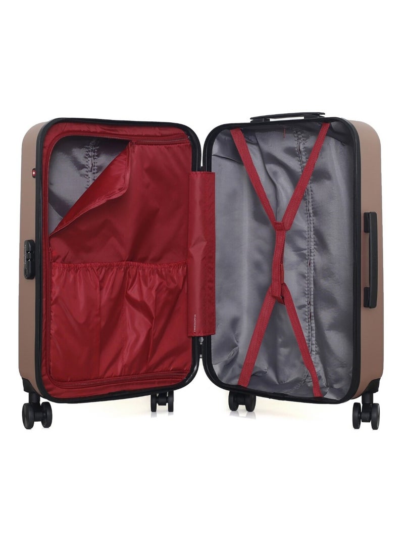 SWISS KOPPER - Valise Cabine WIL 55 cm 4 Roues Rose Métal - Kiabi