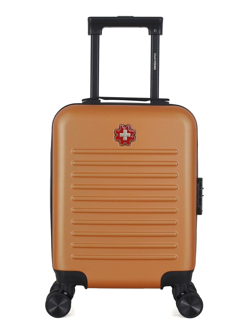 SWISS KOPPER - Valise Cabine XS WIL 4 Roues 46 cm Noir Orange - Kiabi