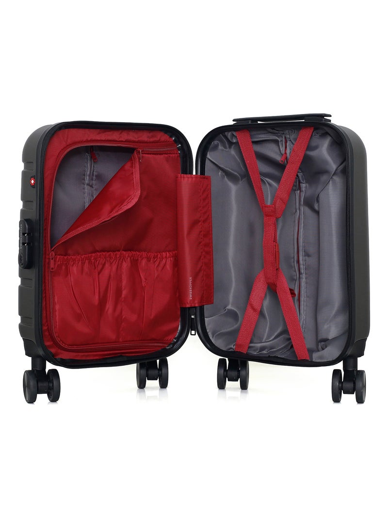 SWISS KOPPER - Valise Cabine XXS AIGLE 46 cm 4 Roues Gris foncé - Kiabi