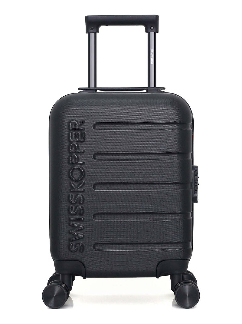 SWISS KOPPER - Valise Cabine XXS AIGLE 46 cm 4 Roues Noir - Kiabi