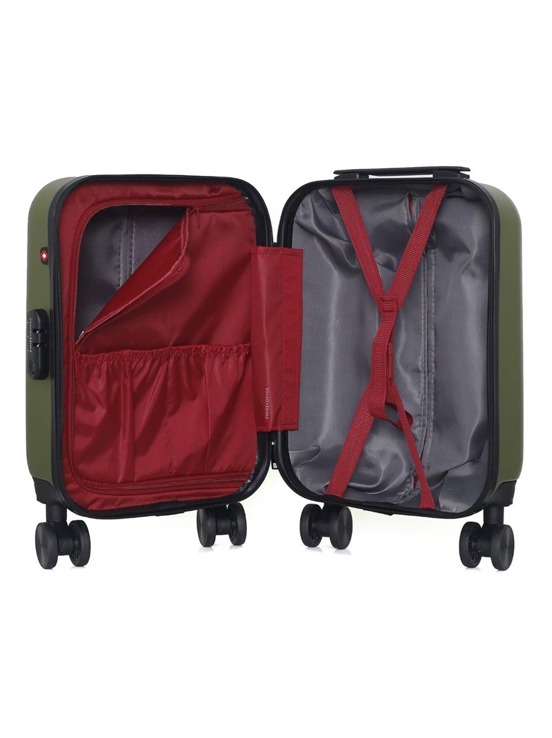 SWISS KOPPER - Valise Cabine XXS RUTI 46 cm 4 Roues Kaki - Kiabi