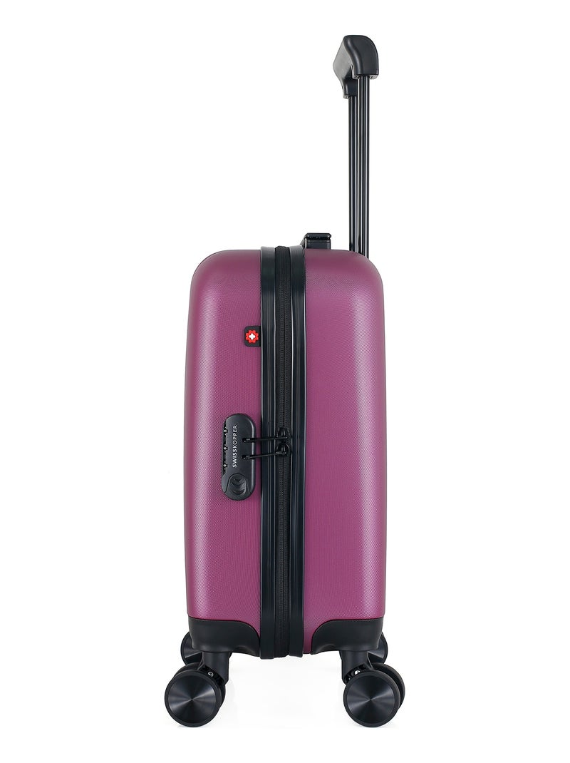 SWISS KOPPER - Valise Cabine XXS RUTI 46 cm 4 Roues Prune - Kiabi