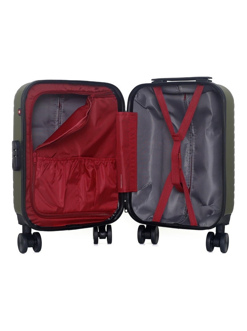 SWISS KOPPER - Valise Cabine XXS SPIEZ 46 cm 4 Roues Kaki - Kiabi