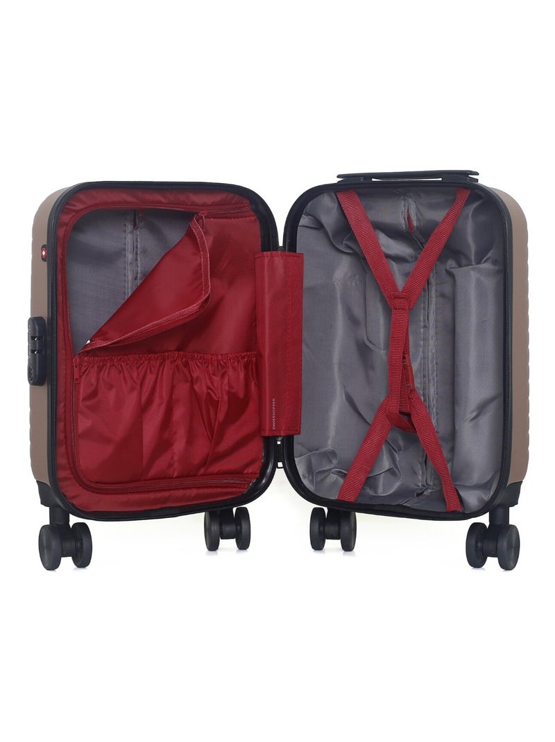 SWISS KOPPER - Valise Cabine XXS SPIEZ 46 cm 4 Roues Rose Métal - Kiabi