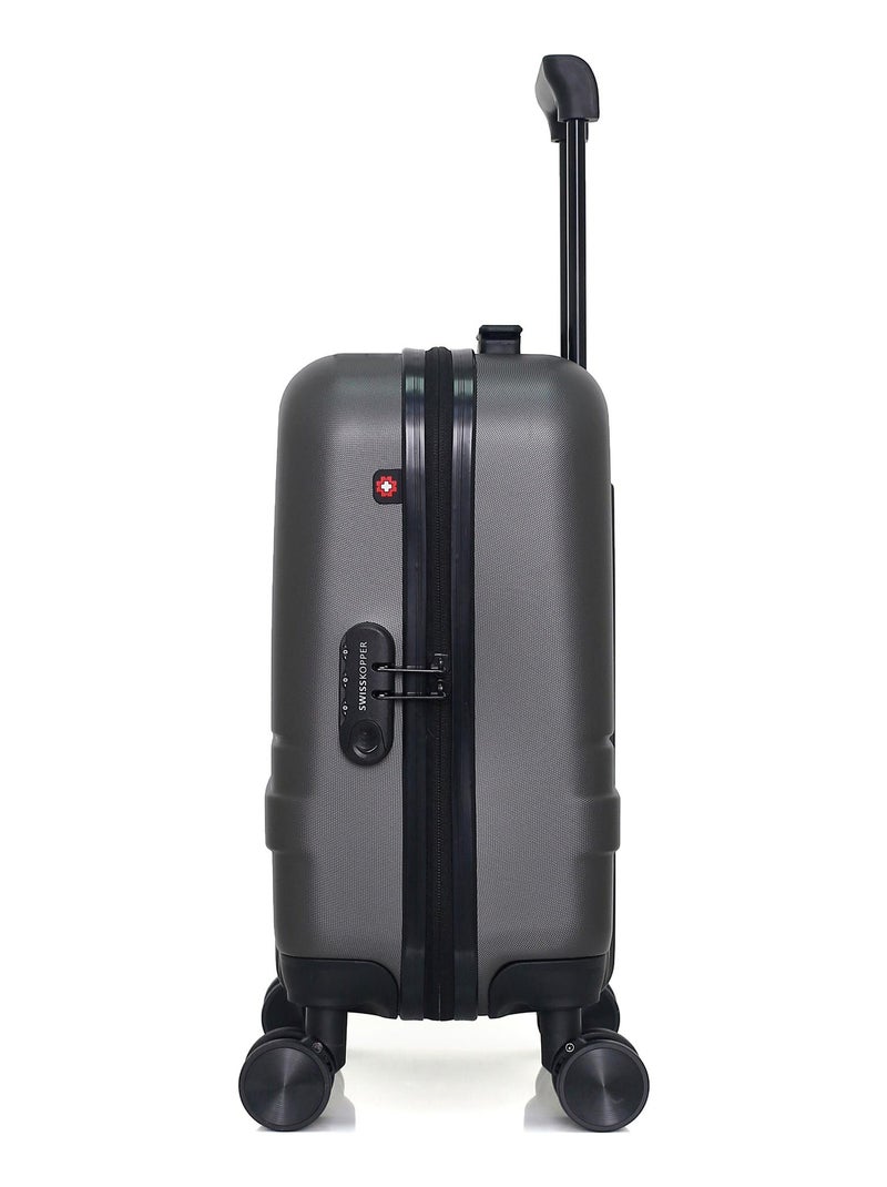 SWISS KOPPER - Valise Cabine XXS USTER 46 cm 4 Roues Gris foncé - Kiabi