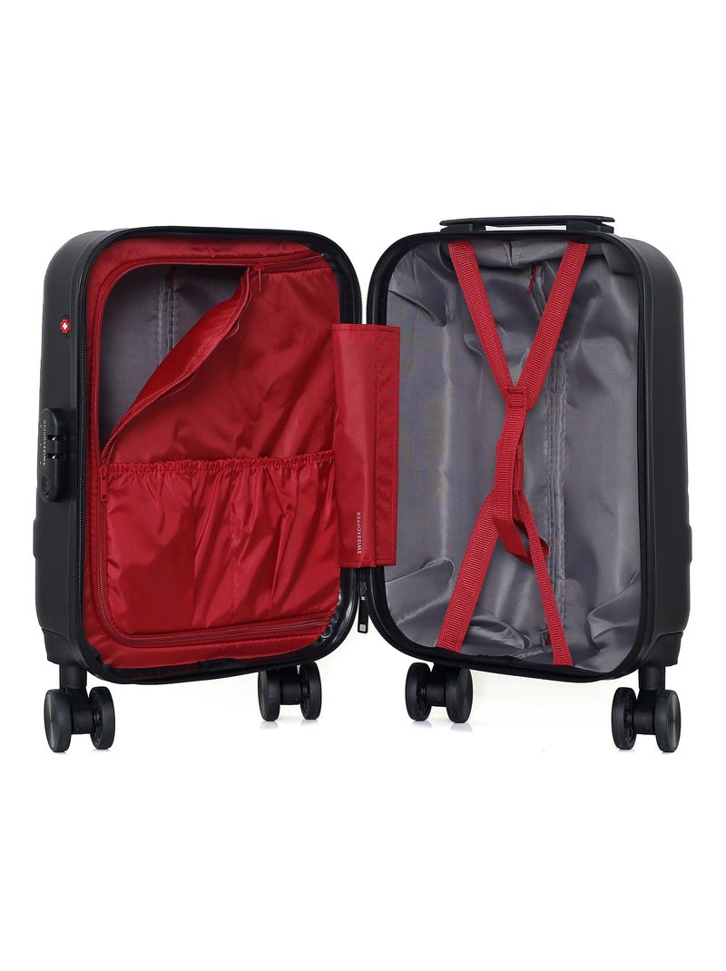 SWISS KOPPER - Valise Cabine XXS USTER 46 cm 4 Roues Noir - Kiabi