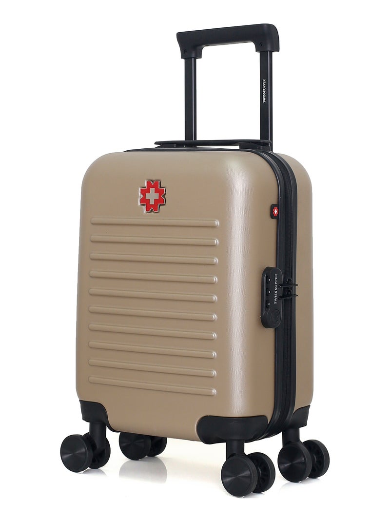 SWISS KOPPER - Valise Cabine XXS WIL 46 cm 4 Roues Beige - Kiabi