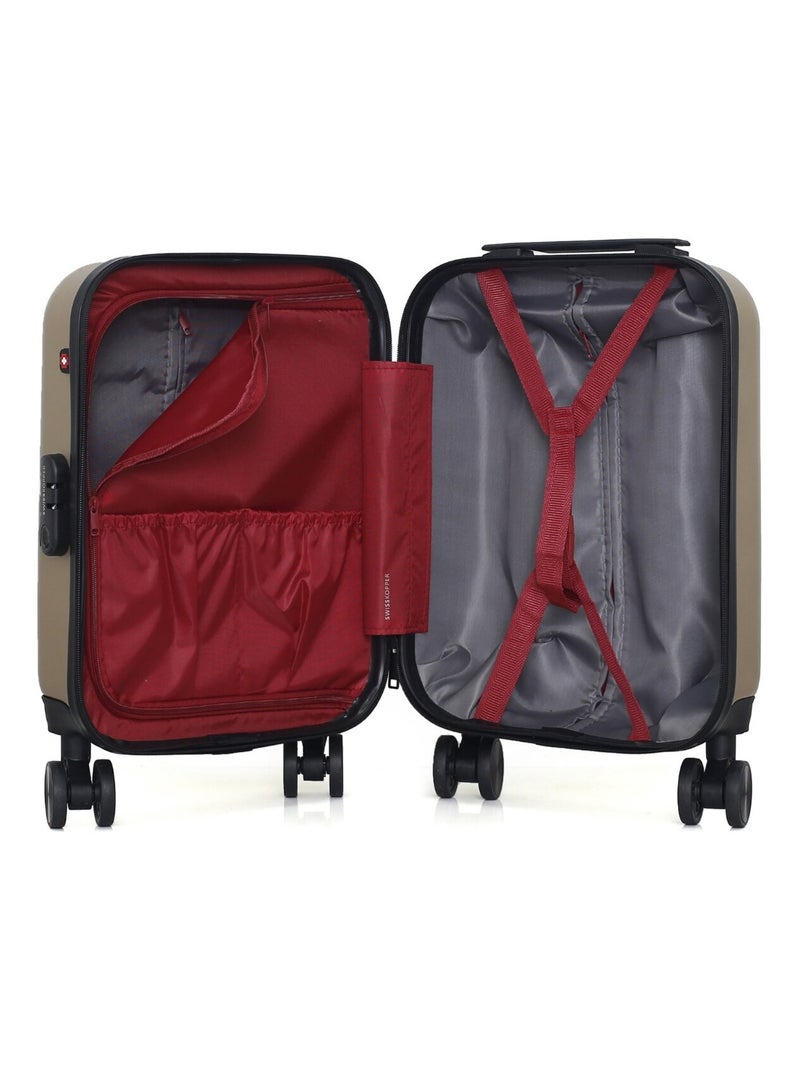 SWISS KOPPER - Valise Cabine XXS WIL 46 cm 4 Roues Beige - Kiabi