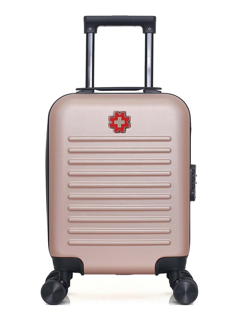 SWISS KOPPER - Valise Cabine XXS WIL 46 cm 4 Roues Rose clair - Kiabi