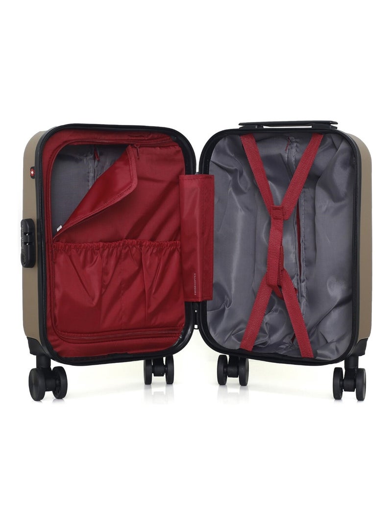 SWISS KOPPER - Valise Cabine XXS ZURICH 46 cm 4 Roues Beige - Kiabi