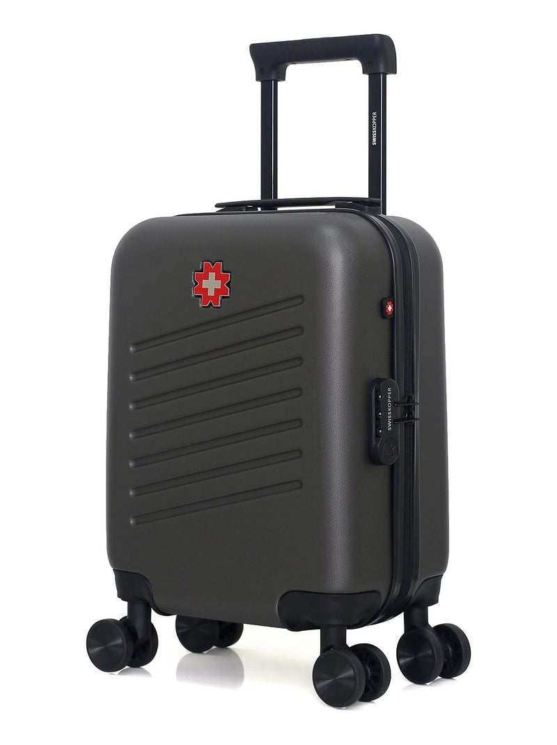 SWISS KOPPER - Valise Cabine XXS ZURICH 46 cm 4 Roues Gris foncé - Kiabi