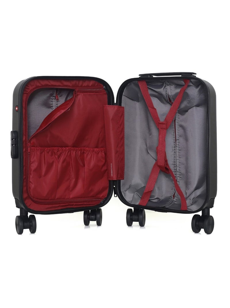 SWISS KOPPER - Valise Cabine XXS ZURICH 46 cm 4 Roues Gris foncé - Kiabi