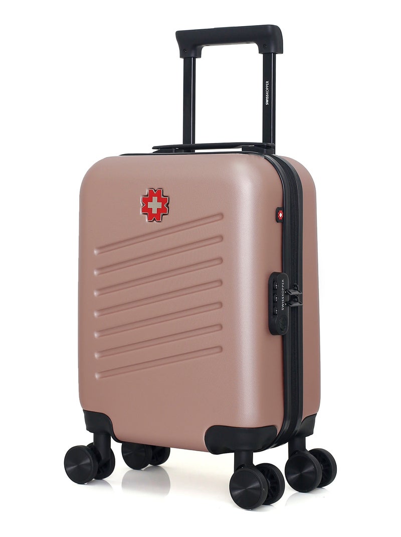 SWISS KOPPER - Valise Cabine XXS ZURICH 46 cm 4 Roues Rose Métal - Kiabi