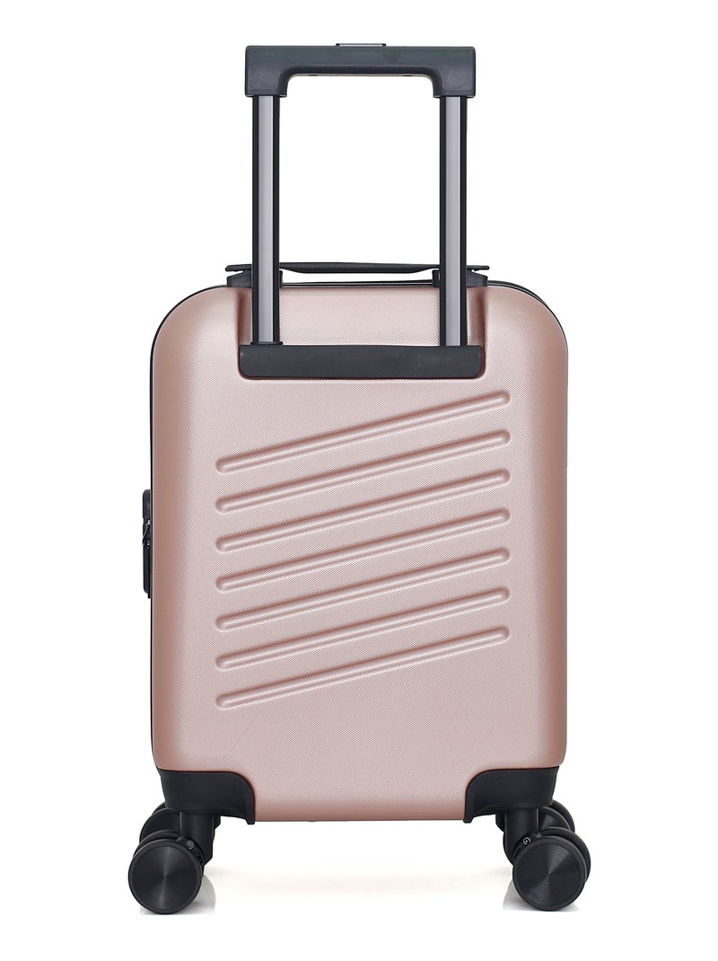 SWISS KOPPER - Valise Cabine XXS ZURICH 46 cm 4 Roues Rose Métal - Kiabi