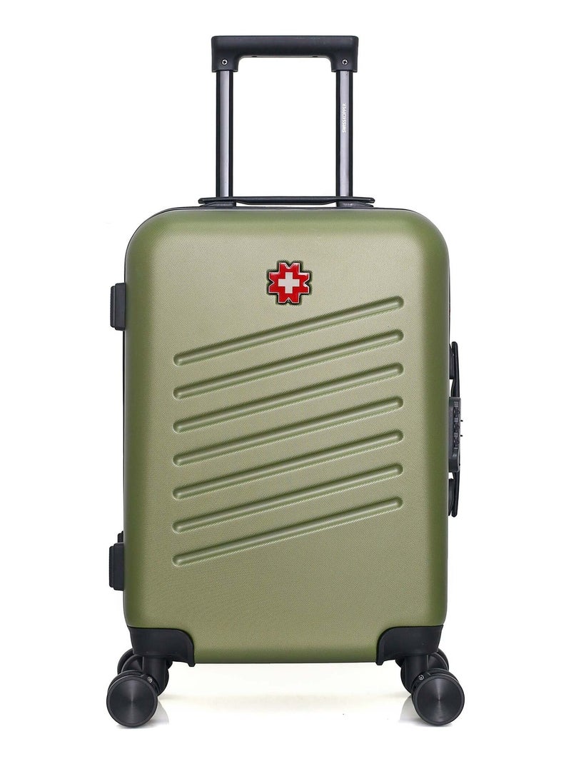 SWISS KOPPER - Valise Cabine ZURICH 55 cm 4 Roues Vert kaki - Kiabi