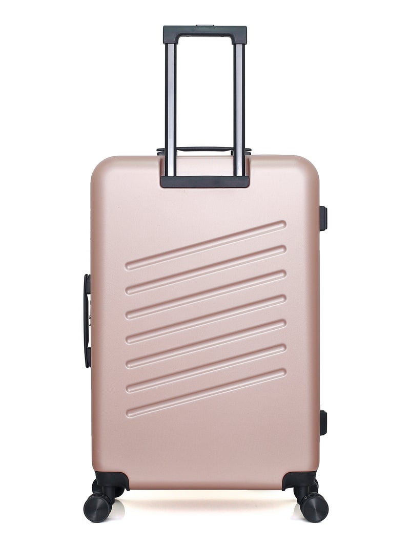 SWISS KOPPER - Valise Grand Format ABS ZURICH 4 Roues 75 cm Rose Métal - Kiabi