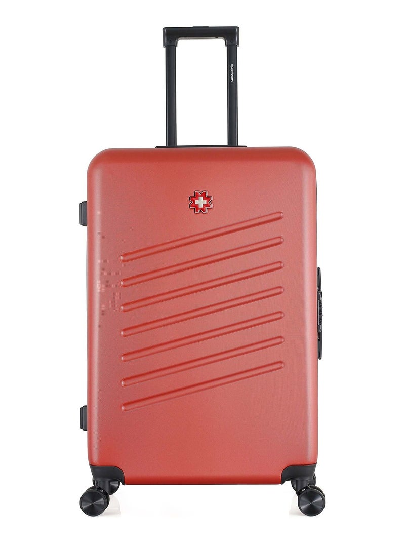 SWISS KOPPER - Valise Grand Format ABS ZURICH 4 Roues 75 cm Terracotta - Kiabi