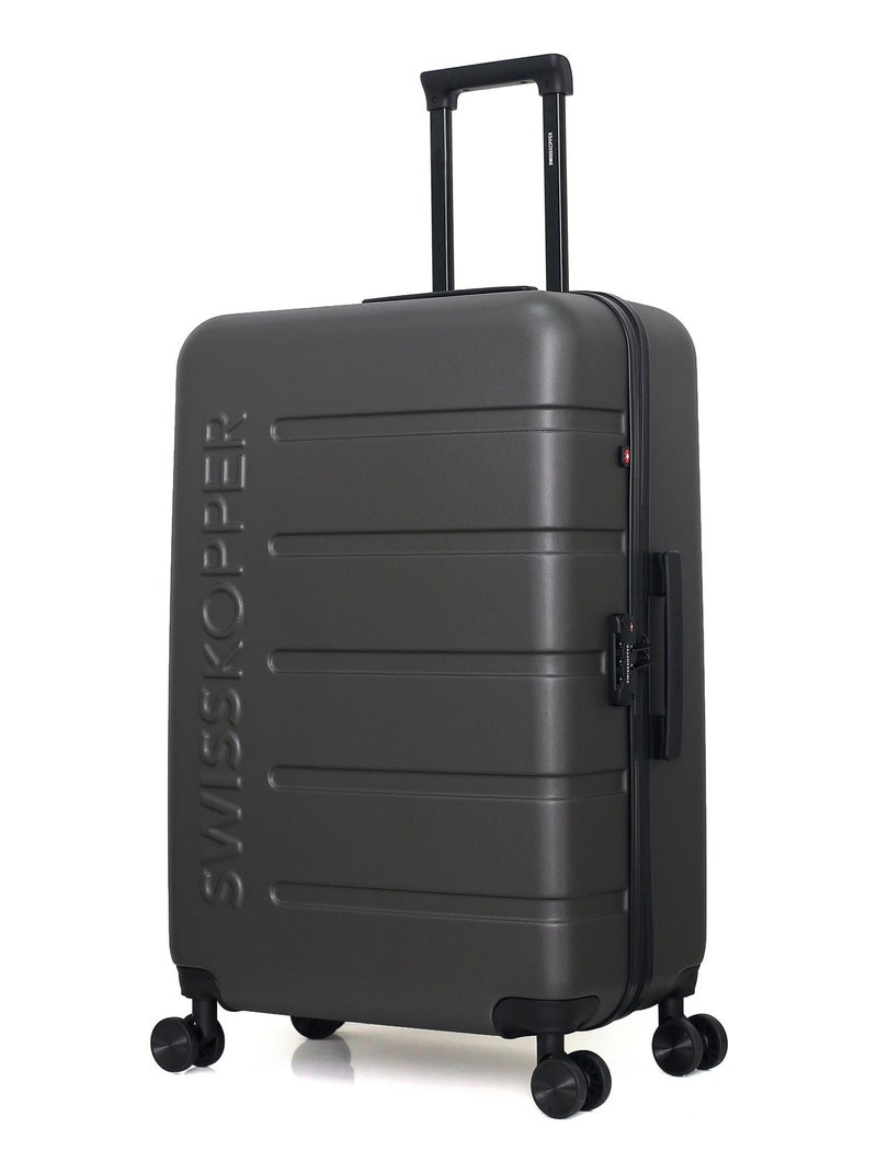 SWISS KOPPER - Valise Grand Format AIGLE 75 cm 4 Roues Gris foncé - Kiabi