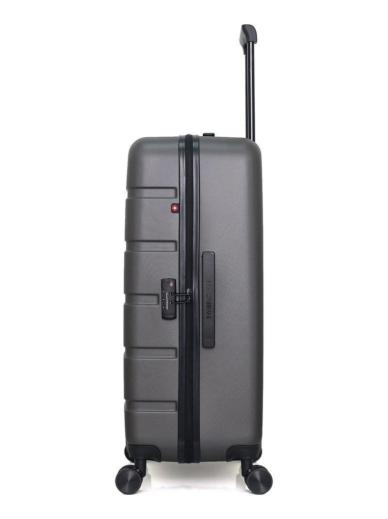 SWISS KOPPER - Valise Grand Format AIGLE 75 cm 4 Roues Gris foncé - Kiabi