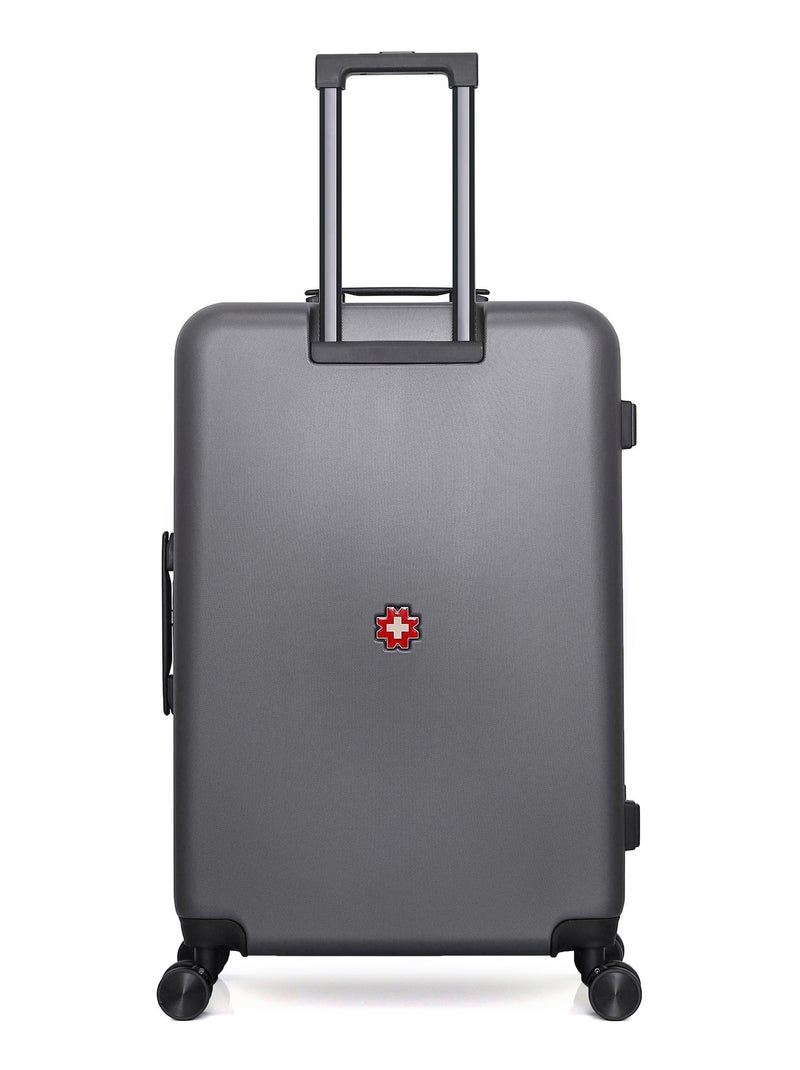 SWISS KOPPER - Valise Grand Format AIGLE 75 cm 4 Roues Gris foncé - Kiabi