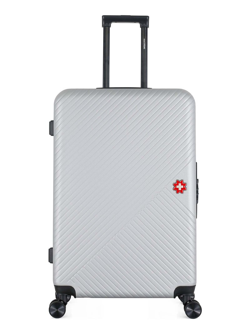 SWISS KOPPER - Valise Grand Format SPIEZ 75 cm 4 Roues Gris - Kiabi