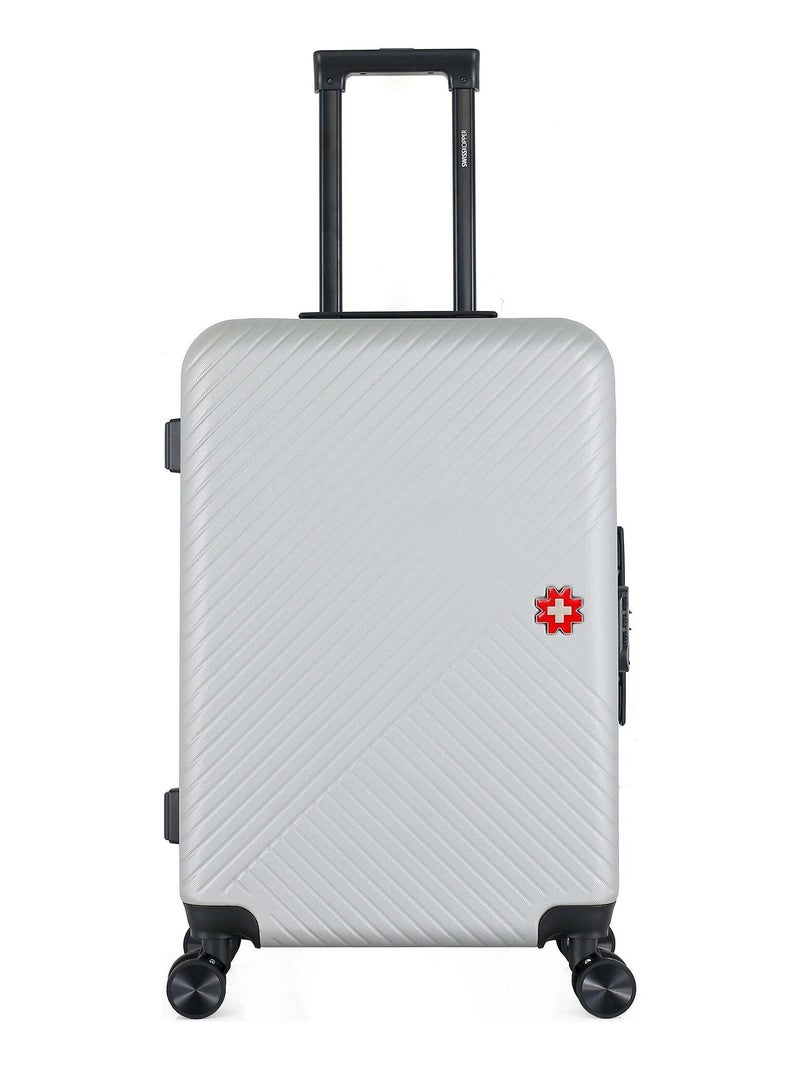 SWISS KOPPER - Valise Weekend ABS SPIEZ 4 Roues 65 cm Gris - Kiabi