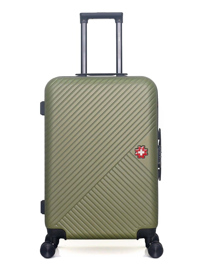 SWISS KOPPER - Valise Weekend ABS SPIEZ 4 Roues 65 cm Vert kaki - Kiabi